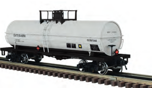 Pre-Order Atlas O GATX (white)  11,000 gallon propane tank car, 3 rail or 2 rail