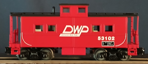 Weaver DWP center cupola caboose, 2 rail with interior and lights
