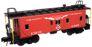 Atlas O Erie  Bay window caboose,  2 rail