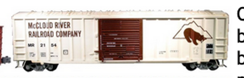 Weaver McCloud River 50' ACF  box car, 3 rail or 2 rail