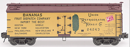Atlas O Fruit Distributing (bananas) 40' wood reefer version 2, 3 rail or 2 rail 