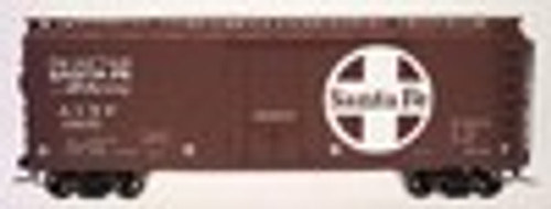 Pair of Atlas O Santa Fe 40' plug door (bunkerless) reefer, 3 rail or 2 rail