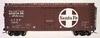 Pair of Atlas O Santa Fe 40' plug door (bunkerless) reefer, 3 rail or 2 rail