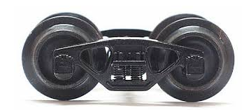 Weaver 3 rail bettendorf diecast/sprung trucks, no couplers (Pair),  