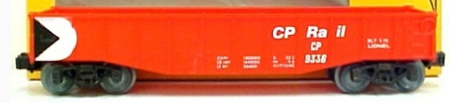 Lionel  traditional size CP Rail 40' gondola, new, no box, 3 rail