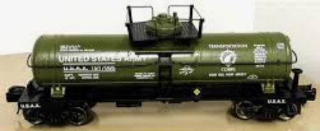 RMT US Army Single Dome Tank Car, 3 rail