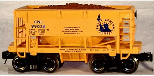 RMT CNJ  ore Hopper w/ore load, 3 rail