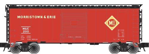 Pre-order for RMT Morristowb & Erie  40' steel box car , 3 rail.