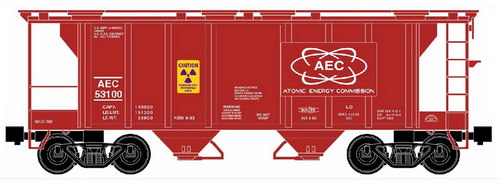 Pre-order for RMT AEC PS-2 Style 2 Bay Covered hopper car , 3 rail.