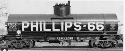 Pre-order for RMT  PDT exclusive  Phillips-66  10,000 gal tank car car , 3 rail.
