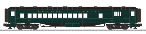 Pre-order for Lionel  O gauge Reading (Solid Green)  set of 2 72' commuter passenger cars, (set A)
