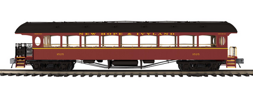 Pre-order for MTH Premier New Hope & Ivyland   64' open air observation  car  