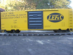 Weaver LEF&C 40' PS-1 box car, 3 rail or 2 rail