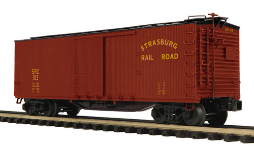 Pre-order for PDT exclusive MTH Premier  Strasburg  double sheathed  40' box car, 3 rail or 2 rail