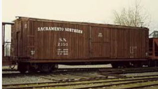 Pre-order for PDT exclusive MTH Premier  Sacramento Northern  double sheathed  40' box car, 3 rail or 2 rail