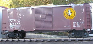 Weaver NYC Early Bird Service 40' PS-1 box car, 3 rail or 2 rail