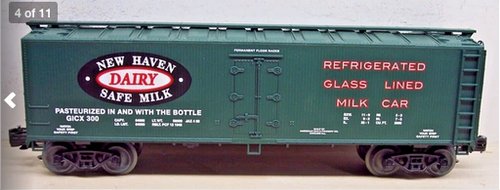Weaver New Haven Dairy woodside Reefer, 3 rail or 2 rail