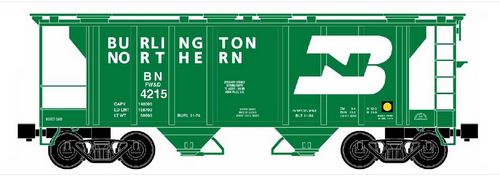 Pre-order for RMT BN PS-2 Style 2 Bay Covered hopper car , 3 rail.