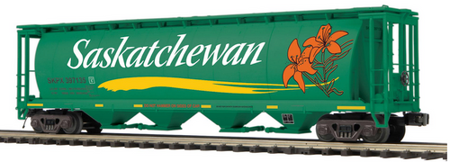 Pre-order for MTH Premier Saskatchewan 100 ton 60' covered hopper car, 3 rail
