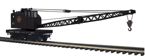 Pre-order for MTH Premier Canadian National American Crane car with Matching 60' flat car, 3 rail