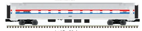 Pre-order for Atlas O Premier set of 4 Amfleet Phase 3 Passenger cars, 3 rail or 2 rail
