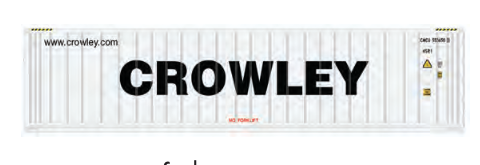Pre-order Atlas O  Crowley 40' reefer  container
