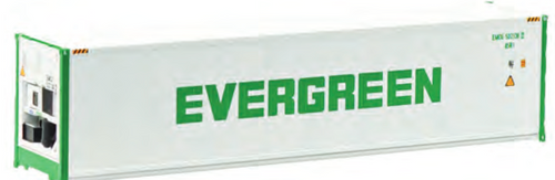 Pre-order Atlas O Evergreen 40' reefer  container