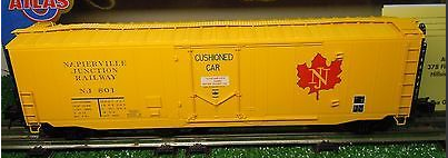 Atlas O special run Napierville Jct    50' plug door box car, 3 rail or 2 rail