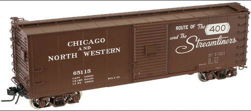 Atlas O C&NW(Tuscan)  USRA steel box car,  3 rail or 2 rail