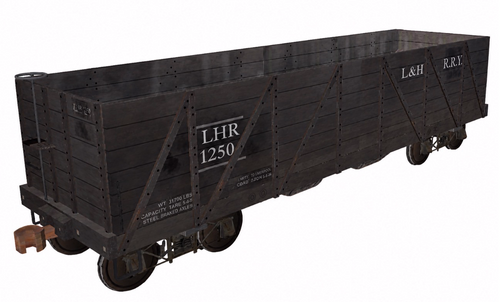 Pre-order Special Run MTH Premier L&HR composite  drop bottom 40' gondola, 3 rail or 2 rail