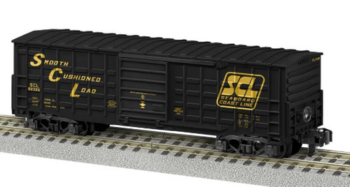 Pre-order for PDT exclusive  MTH Premier SCL "Smooth Cushioned Load"    50' waffle side box car, 3 rail 