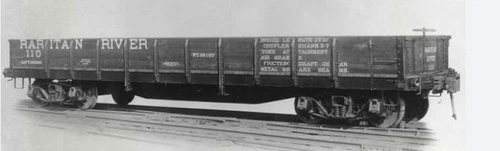 Pre-order fpr PDT Special Run 6 car set of MTH Premier Raritan River  composite  drop bottom 40' gondola, 3 rail or 2 rail
