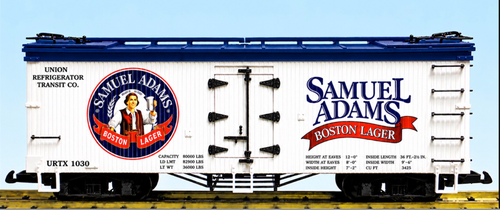 Pre-order for PDT exclusive MTH Premier SA Boston Lager 36'  wood reefer, 3 rail or 2 rail