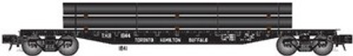 Atlas O special run TH&B 50' flat car with pipe load 3 rail or 2 rail