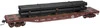 Atlas O WM  50' flat car with pipe load, 3 rail or 2 rail