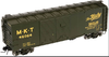 Atlas O MKT (green)1937 style  AAR 40' Double door steel box car, 3 rail or 2 rail