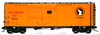 Atlas O GN (orange) 1937 style 40' Double door  steel box car, 3 rail or 2 rail