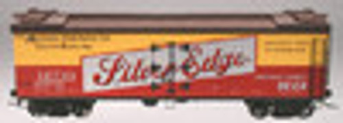 Atlas O Silver Edge Beer 40' rebuilt wood reefer, 3 rail or 2 rail