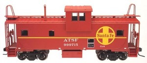 Atlas O Santa Fe  Extended Vision caboose, 2 rail (illuminated, no interior)