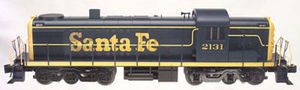 Atlas O Santa Fe (blue)  Alco  RSD-5 diesel, 3 rail, conventional operation