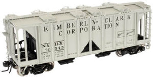 Atlas O Kimberly-Clark  ACF 34' Covered Hopper, 3 rail or 2 rail