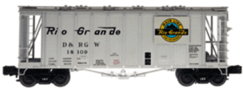 Atlas O Rio Grande  single bay 40' Airslide Covered Hopper car, 2 rail  or 3 rail