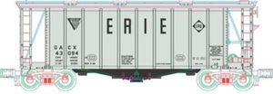 Atlas O Erie  single bay 40' Airslide Covered Hopper car, 2 rail  or 3 rail