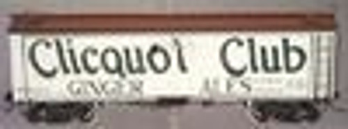 Atlas O Cliquot Club (white) 36' wood reefer,  3 rail or 2 rail