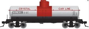 Atlas O Crystal Car Line 8000 gallon tank car, 3 rail or 2 rail