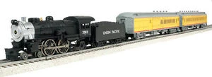 Industrial Rail UP Steam engine with passenger cars