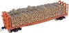 Atlas O ICG 40' Pulpwood flat car,  3 rail or 2 rail