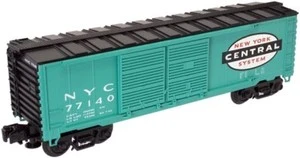 Atlas O Industrial Rail NYC green box car, 3 rail, 027 (semi-scale)