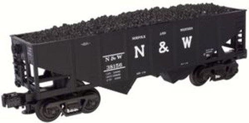 Atlas O Industrial Rail N&W  2 bay hopper car, 3 rail, 027 (semi-scale)