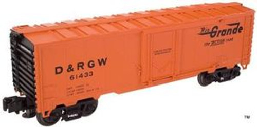 Atlas O Industrial Rail Rio Grande reefer, 3 rail, 027 (semi-scale)